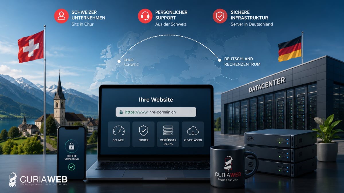 Schweizer Webhosting mit persönlichem Support aus Chur und Serverstandort Deutschland