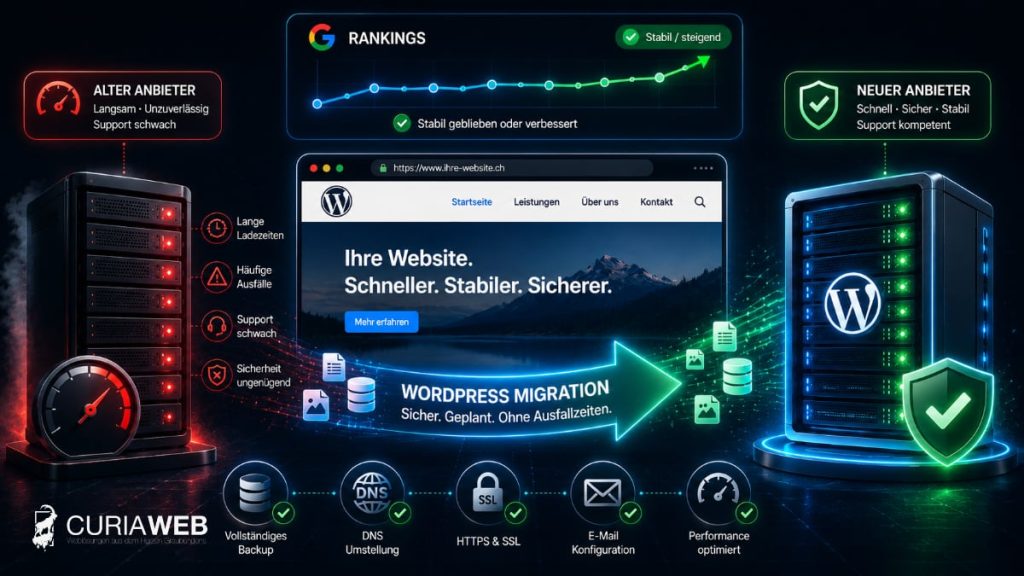 WordPress Hosting wechseln ohne Rankingverlust und Ausfallzeit