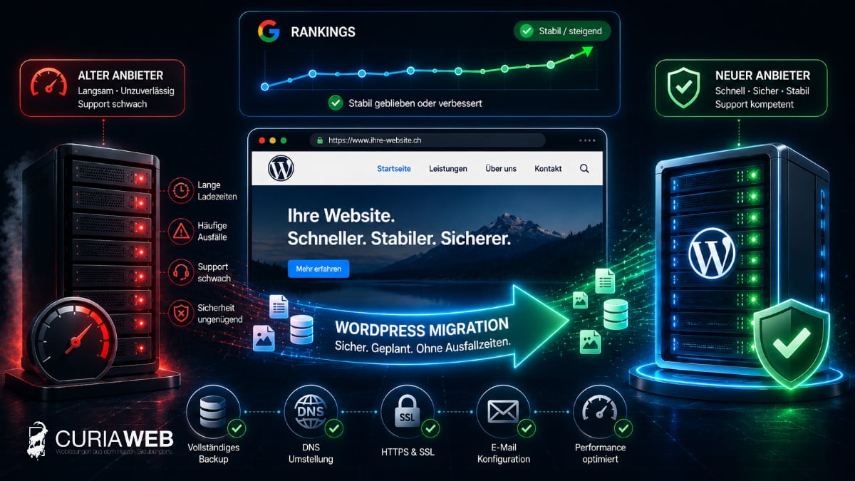 WordPress Hosting wechseln ohne Rankingverlust und Ausfallzeit