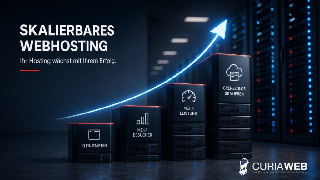 Skalierbares Webhosting mit steigenden Ressourcen für wachsende Websites